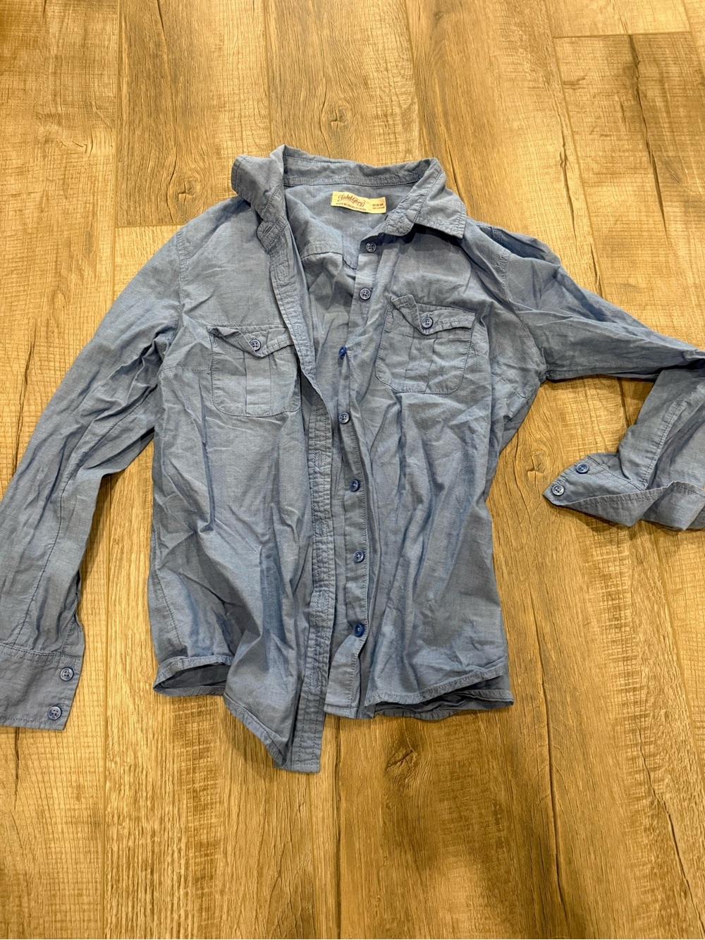 Faded Glory Light Blue Button-Up Shirt